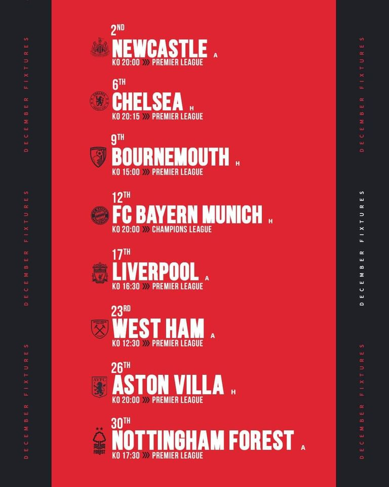 Die Spiele im Dezember haben es in sich!